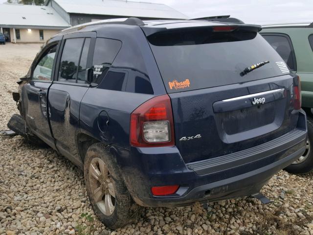 1C4NJDBB7ED591730 - 2014 JEEP COMPASS SP 蓝色 照片 3