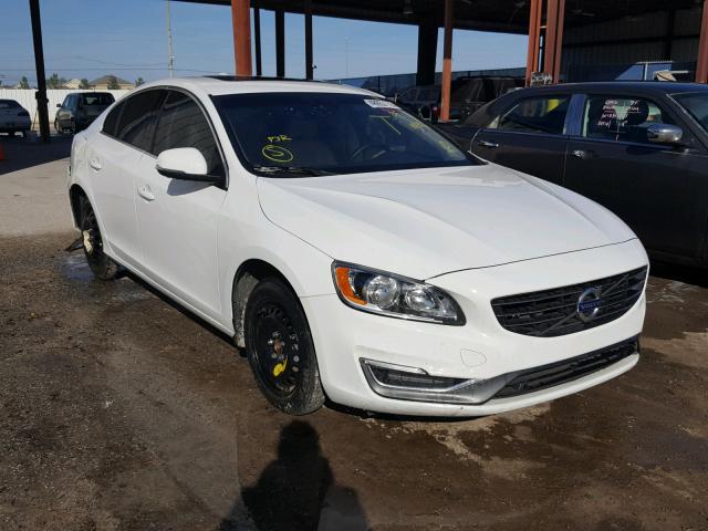 YV140MFB3F1307791 - 2015 VOLVO S60 PREMIE WHITE photo 1