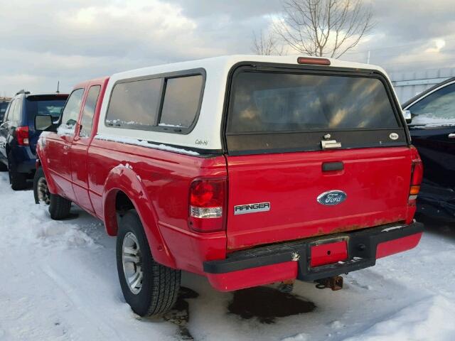 1FTYR44U27PA14609 - 2007 FORD RANGER SUP RED photo 3