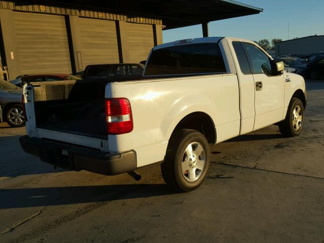 1FTRF12245KC56955 - 2005 FORD F150 WHITE photo 4