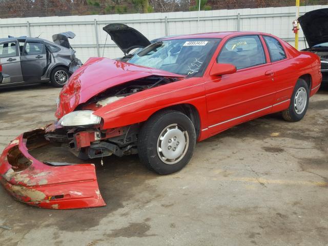 2G1WW12M2V9207655 - 1997 CHEVROLET MONTE CARL RED photo 2