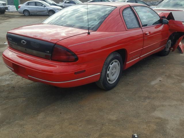 2G1WW12M2V9207655 - 1997 CHEVROLET MONTE CARL RED photo 4