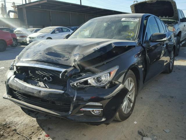 JN1BV7AP8FM350852 - 2015 INFINITI Q50 BASE BLACK photo 2