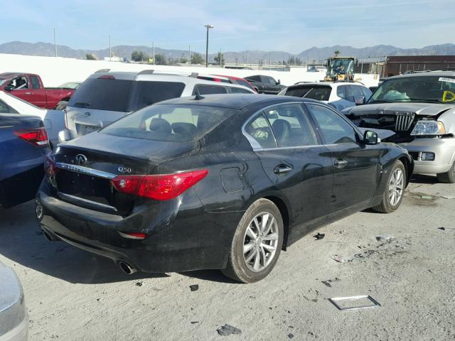 JN1BV7AP8FM350852 - 2015 INFINITI Q50 BASE Negro foto 4