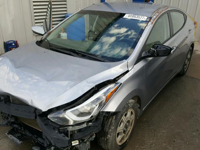 5NPDH4AE3GH767723 - 2016 HYUNDAI ELANTRA SE GRAY photo 10