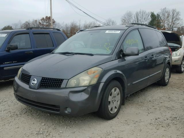 5N1BV28U36N128222 - 2006 NISSAN QUEST S GRAY photo 2