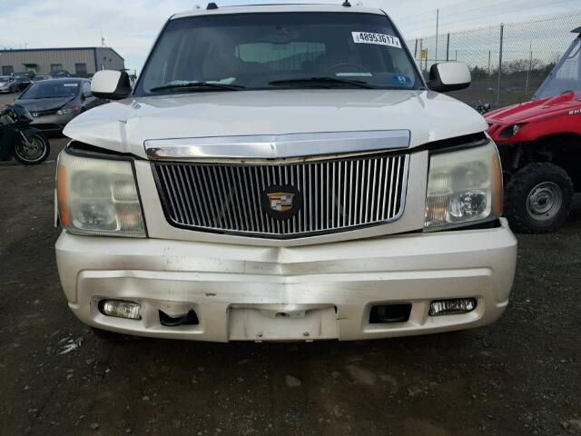 3GYFK66N24G209231 - 2004 CADILLAC ESCALADE E WHITE photo 9