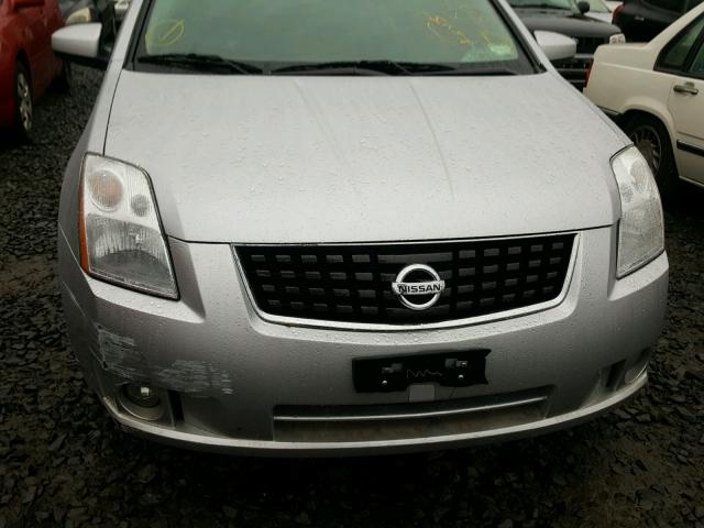 3N1AB61E98L713105 - 2008 NISSAN SENTRA 2.0 SILVER photo 9