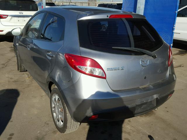 JM1DE1HZ8B0126170 - 2011 MAZDA MAZDA2 GRAY photo 3