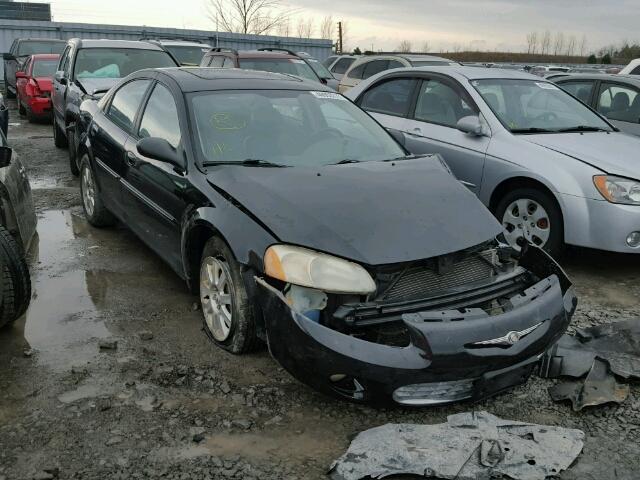 1C3EL56R42N276689 - 2002 CHRYSLER SEBRING LX BLACK photo 1