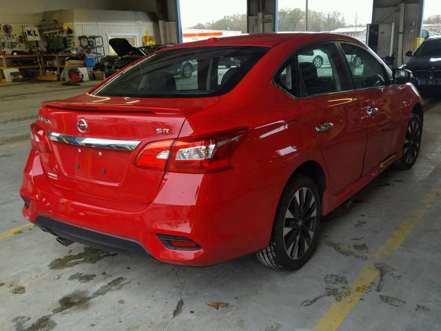 3N1AB7AP1GY324872 - 2016 NISSAN SENTRA S RED photo 4