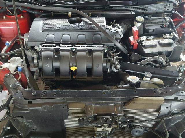 3N1AB7AP1GY324872 - 2016 NISSAN SENTRA S RED photo 7