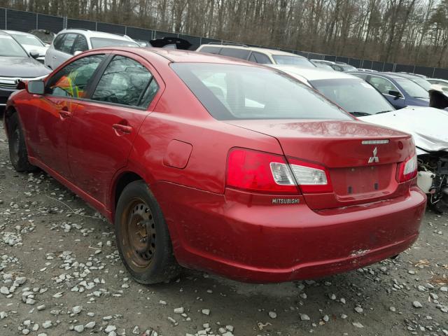 4A32B2FF7BE018606 - 2011 MITSUBISHI GALANT FE RED photo 3