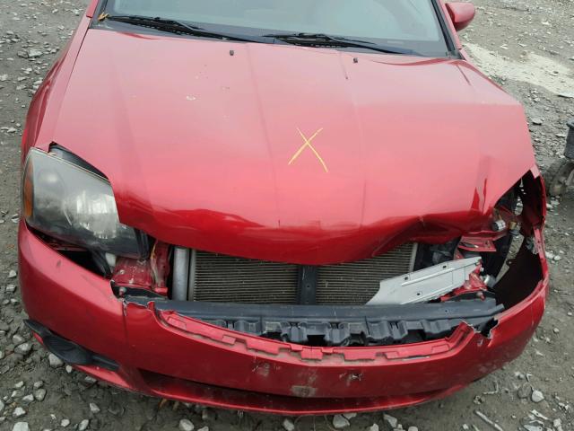 4A32B2FF7BE018606 - 2011 MITSUBISHI GALANT FE RED photo 7