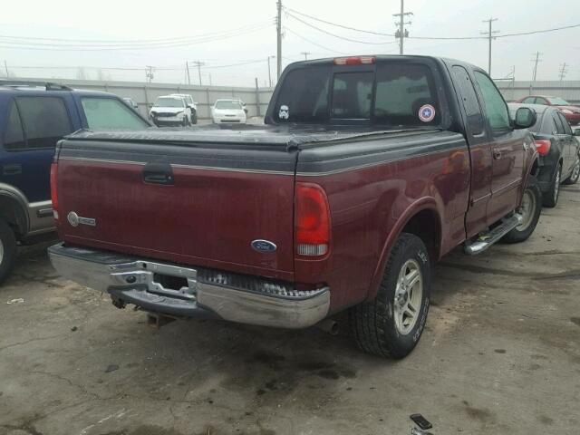 1FTRX18L43NB21306 - 2003 FORD F150 RED photo 4