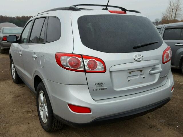 5XYZG4AG2BG056637 - 2011 HYUNDAI SANTA FE G SILVER photo 3