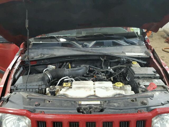1J4PN2GK9AW178100 - 2010 JEEP LIBERTY SP RED photo 7