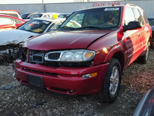 1GHDT13S042254856 - 2004 OLDSMOBILE BRAVADA RED photo 2