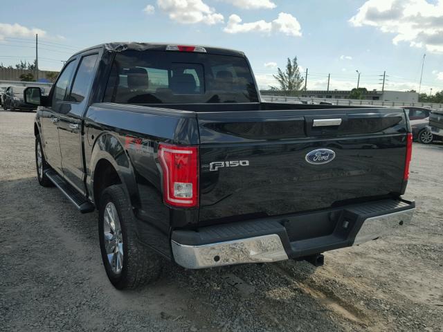 1FTEW1EP1GKE59102 - 2016 FORD F150 SUPER BLACK photo 3