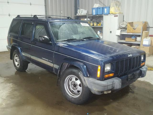 1J4FF48S5YL148641 - 2000 JEEP CHEROKEE S BLUE photo 1