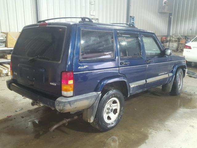 1J4FF48S5YL148641 - 2000 JEEP CHEROKEE S BLUE photo 4