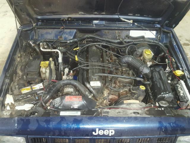 1J4FF48S5YL148641 - 2000 JEEP CHEROKEE S BLUE photo 7