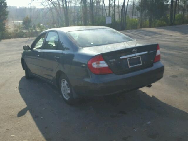 4T1BF30K92U525477 - 2002 TOYOTA CAMRY LE მწვანე ფოტო 3