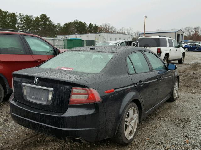 19UUA66227A004485 - 2007 ACURA TL BLACK photo 4