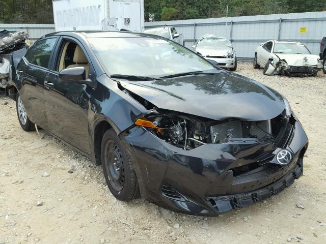 2T1BURHE2HC833852 - 2017 TOYOTA COROLLA L BLACK photo 1