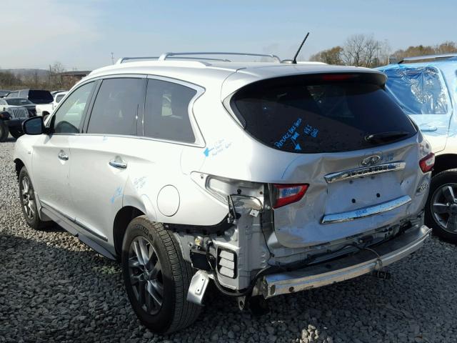 5N1AL0MN7FC554172 - 2015 INFINITI QX60 SILVER photo 3