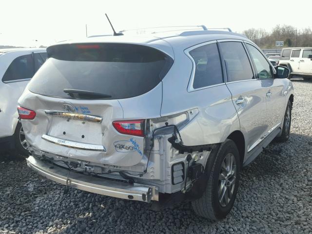 5N1AL0MN7FC554172 - 2015 INFINITI QX60 SILVER photo 4