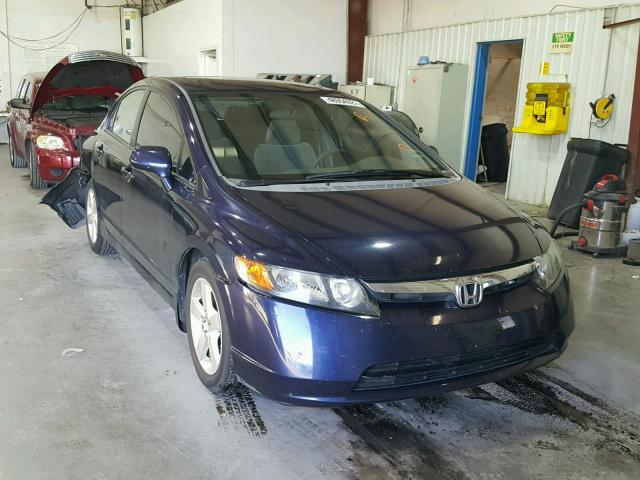 1HGFA16818L117740 - 2008 HONDA CIVIC EX BLUE photo 1