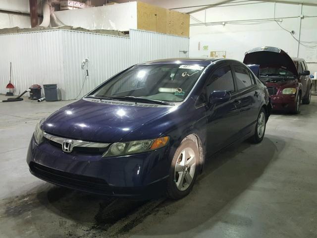 1HGFA16818L117740 - 2008 HONDA CIVIC EX BLUE photo 2