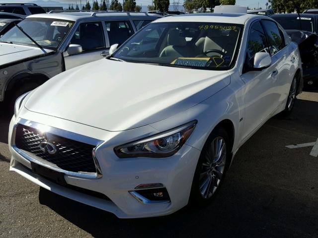 JN1EV7AP4JM359697 - 2018 INFINITI Q50 LUXE WHITE photo 2