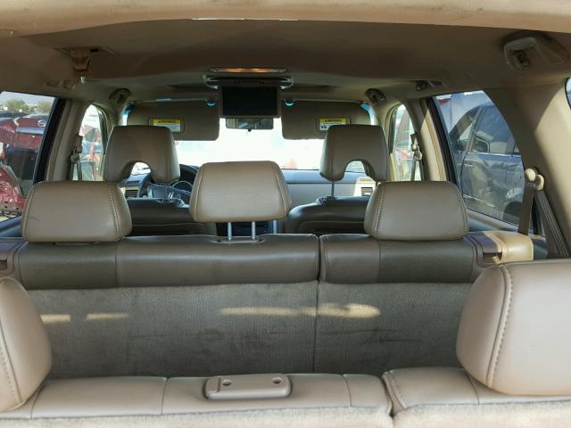 5FNYF18608B047283 - 2008 HONDA PILOT EXL MAROON photo 9