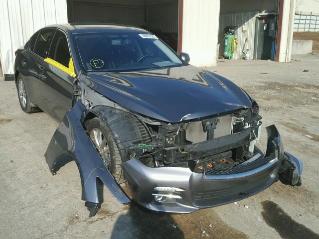 JN1BV7AP1EM689578 - 2014 INFINITI Q50 BASE Сірий фото 1