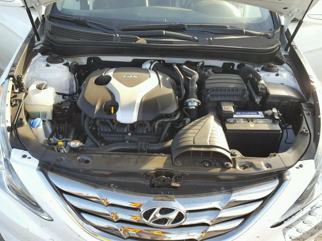 5NPEC4AB3DH717828 - 2013 HYUNDAI SONATA SE WHITE photo 7