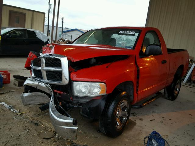 1D7HA16K74J168464 - 2004 DODGE RAM 1500 S RED photo 2