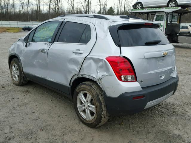 3GNCJPSB8GL238734 - 2016 CHEVROLET TRAX 1LT SILVER photo 3