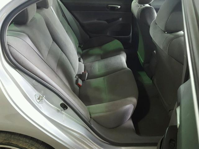 2HGFA16598H312357 - 2008 HONDA CIVIC LX SILVER photo 6