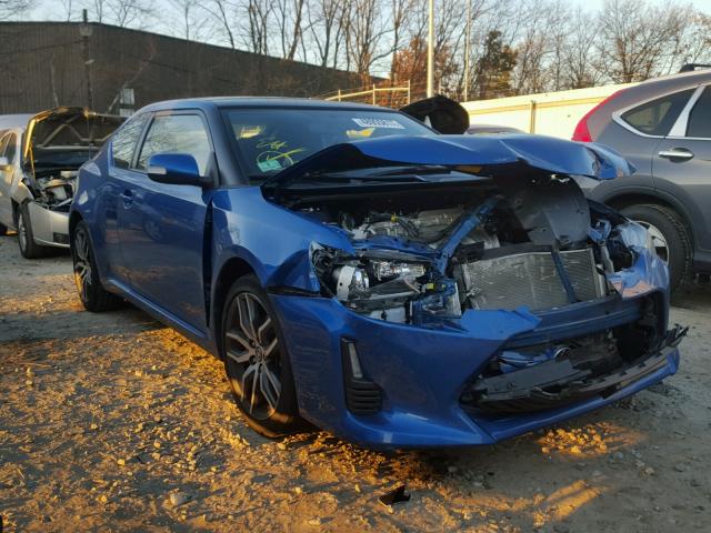 JTKJF5C79GJ023802 - 2016 TOYOTA SCION TC BLUE photo 1