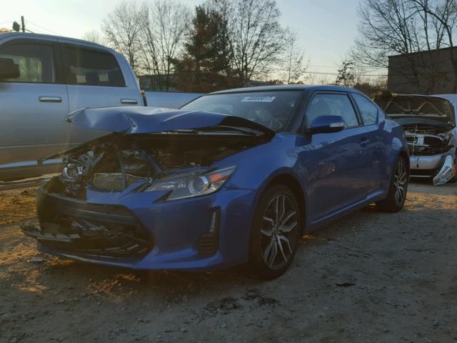 JTKJF5C79GJ023802 - 2016 TOYOTA SCION TC BLUE photo 2