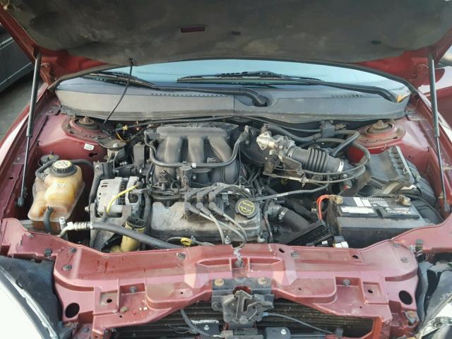 1FAFP53U37A138479 - 2007 FORD TAURUS SE RED photo 7