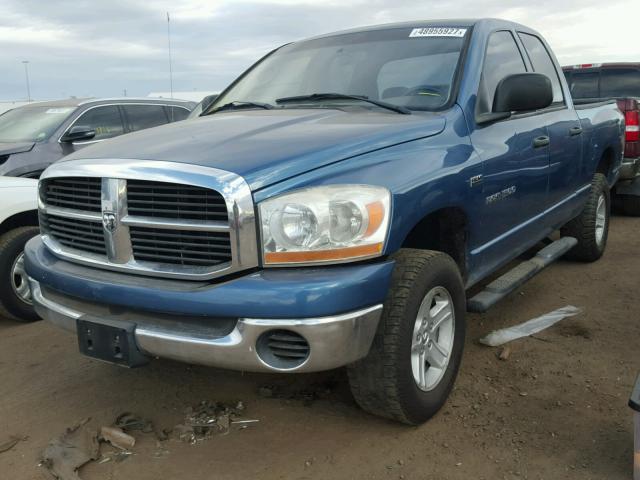 1D7HU18216J150257 - 2006 DODGE RAM 1500 S BLUE photo 2