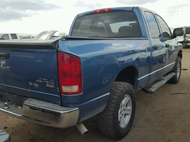 1D7HU18216J150257 - 2006 DODGE RAM 1500 S BLUE photo 4