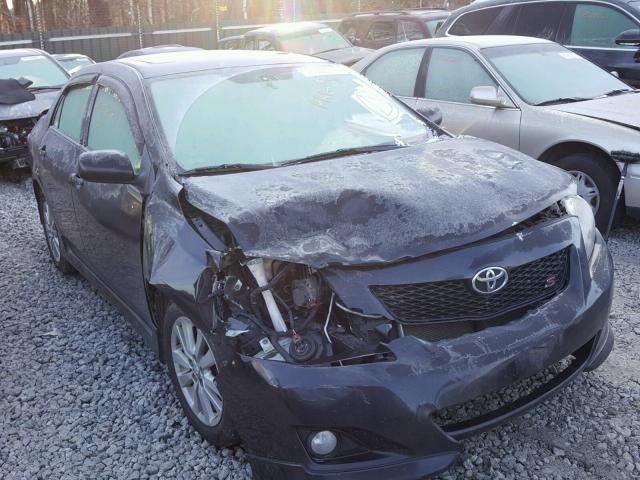 1NXBU4EE8AZ362740 - 2010 TOYOTA COROLLA BA BLACK photo 1