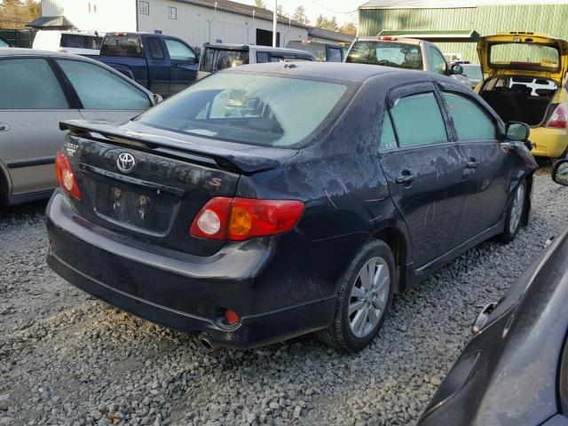 1NXBU4EE8AZ362740 - 2010 TOYOTA COROLLA BA BLACK photo 4