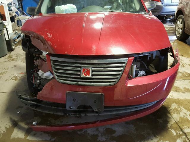 1G8AG52F15Z161405 - 2005 SATURN ION LEVEL RED photo 9