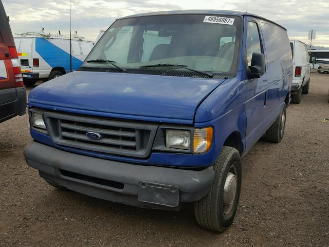 1FTNE24213HA54556 - 2003 FORD ECONOLINE BLUE photo 2