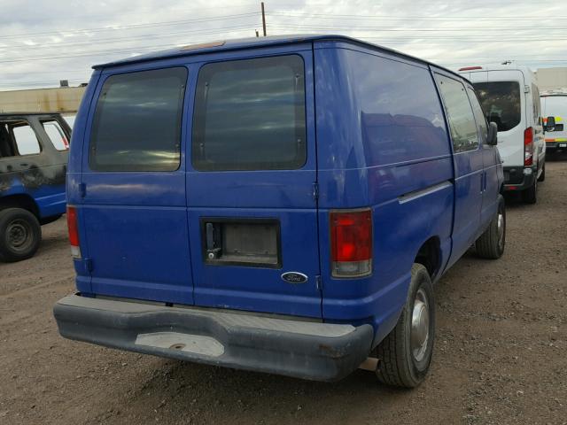 1FTNE24213HA54556 - 2003 FORD ECONOLINE BLUE photo 4